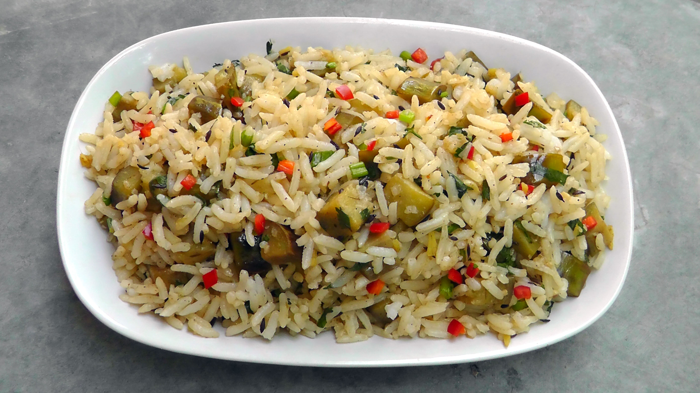 chinese-eggplant-rice-vegetarian
